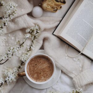 spring, coffee, flowers, flat lay, nature, flower background, flower wallpaper, beautiful flowers, book, breakfast