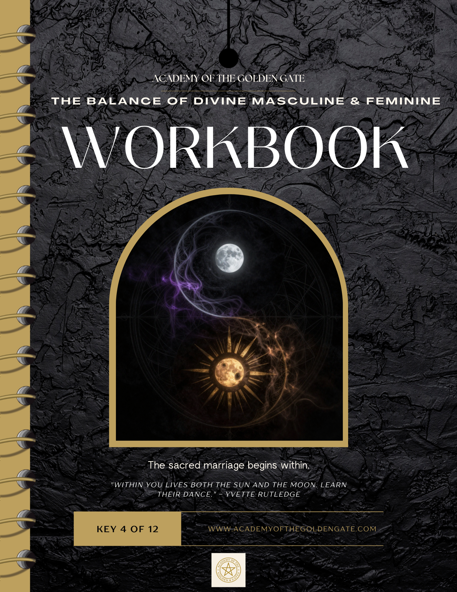 Keys to the Inner Eden — Key 4: The Balance of the Divine Masculine & Feminine | Sacred Workbook (Digital PDF)
