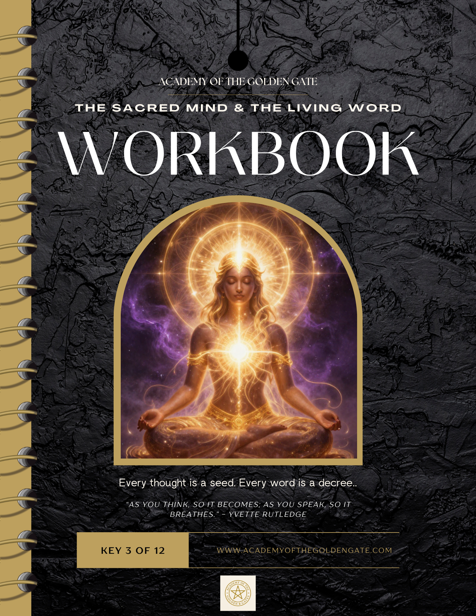 Keys to the Inner Eden — Key 3: The Sacred Mind & The Living Word | Sacred Workbook (Digital PDF)